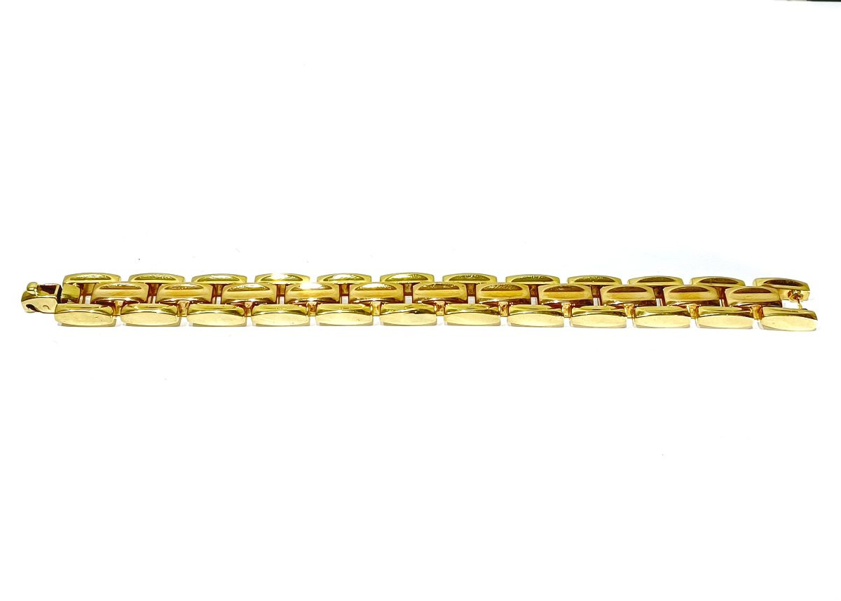 Bracelet En Or Rose Et Jaune-photo-2