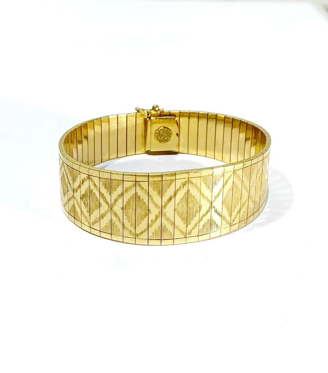 Bracelet Articulé En Or 1970