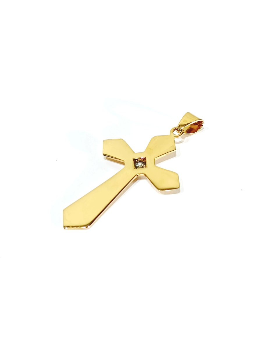 Rose Gold And Diamond Cross -photo-5