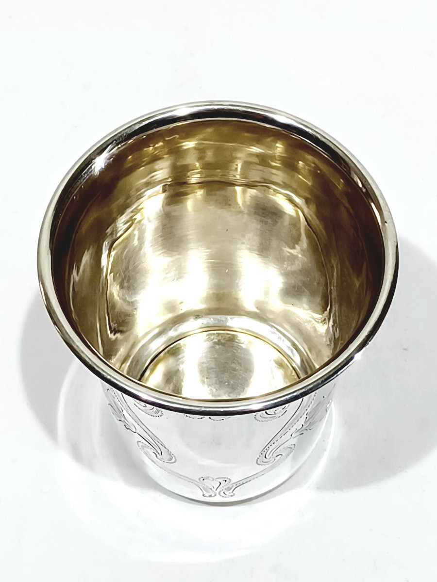 Timbale en argent travail allemand-photo-2