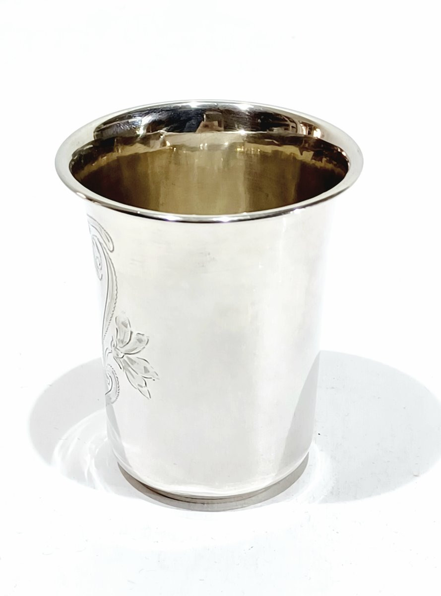 Timbale en argent travail allemand-photo-1