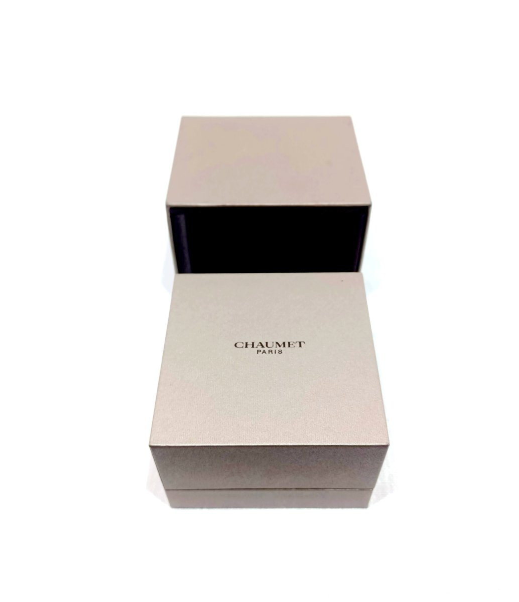 Chaumet – Bague jonc en or gris-photo-2