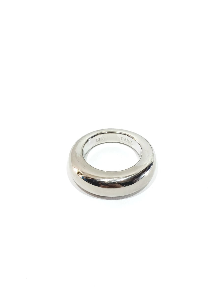 Chaumet – Bague jonc en or gris-photo-3