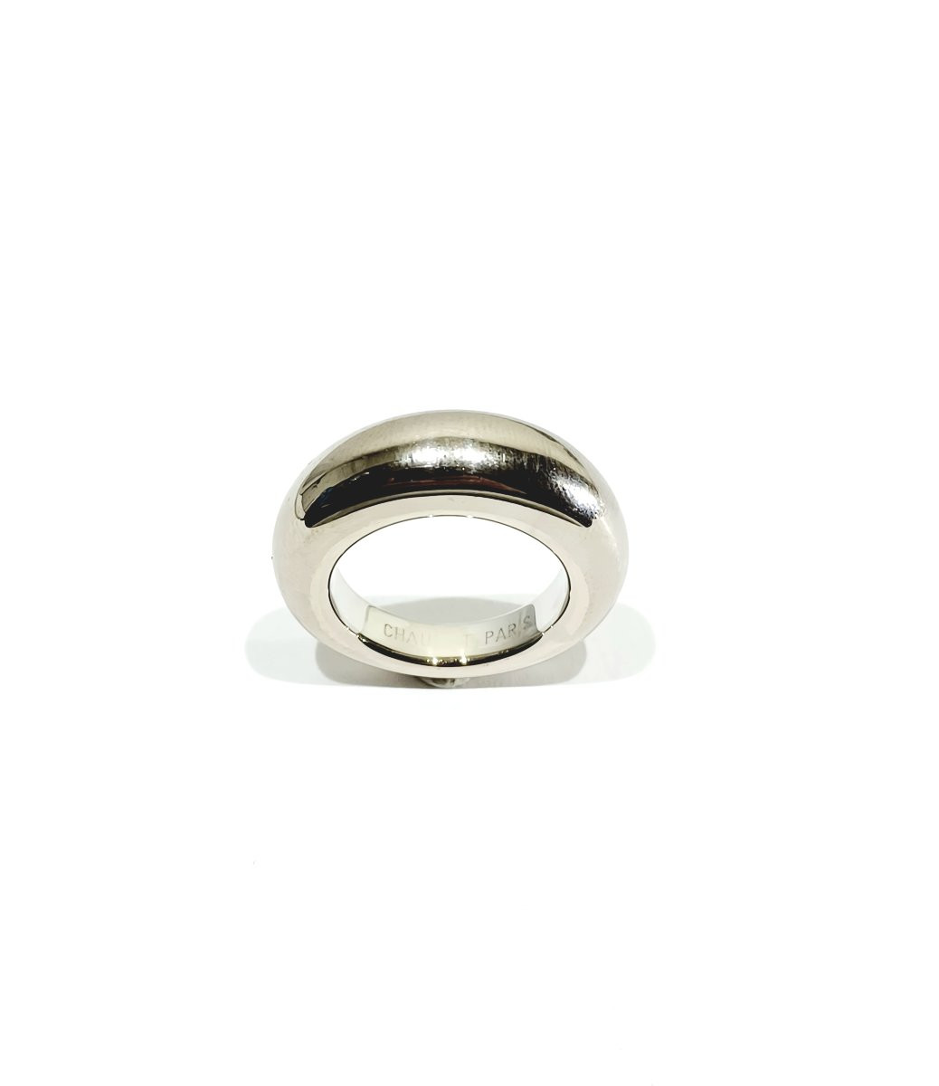 Chaumet – Bague jonc en or gris-photo-5