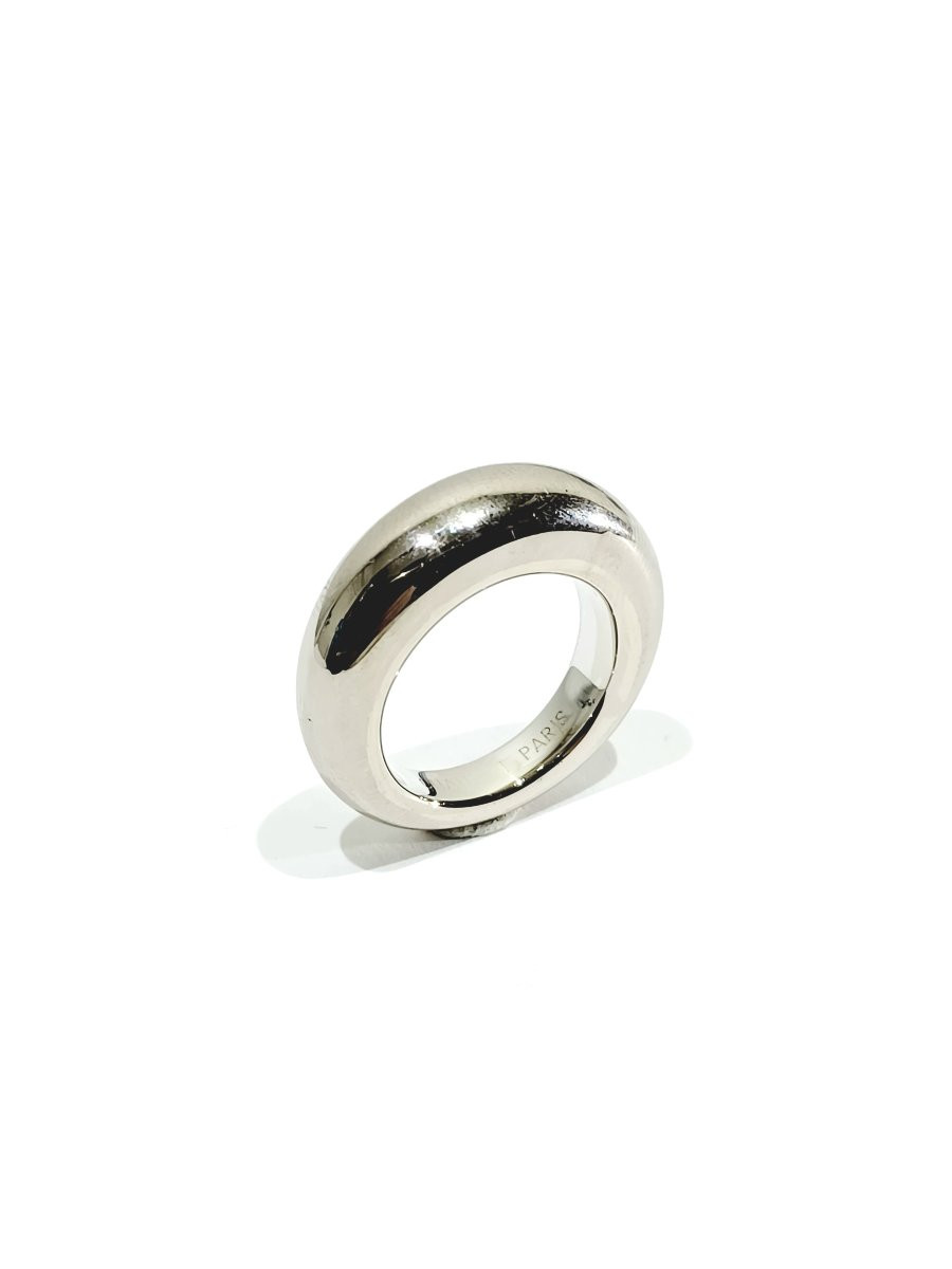 Chaumet – Bague jonc en or gris-photo-7