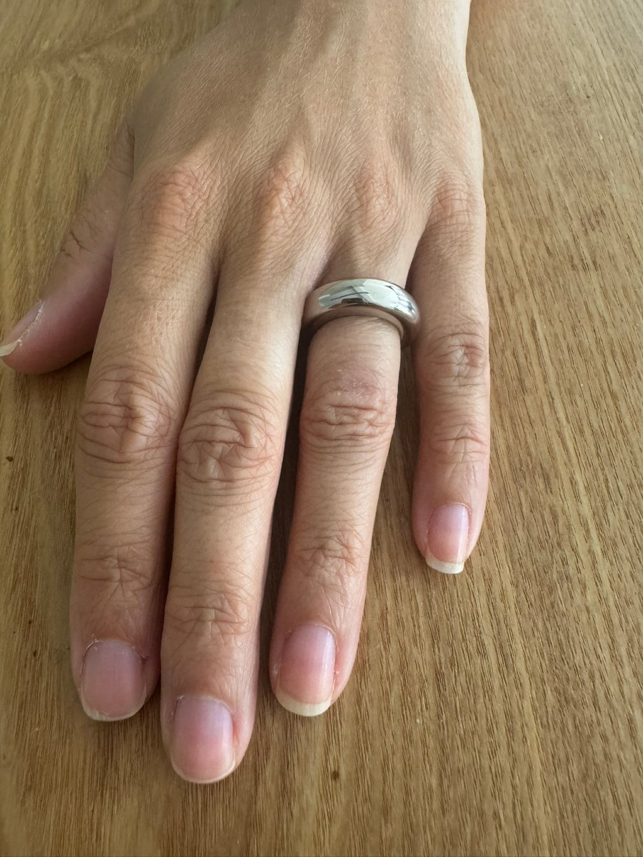 Chaumet – Bague jonc en or gris-photo-8