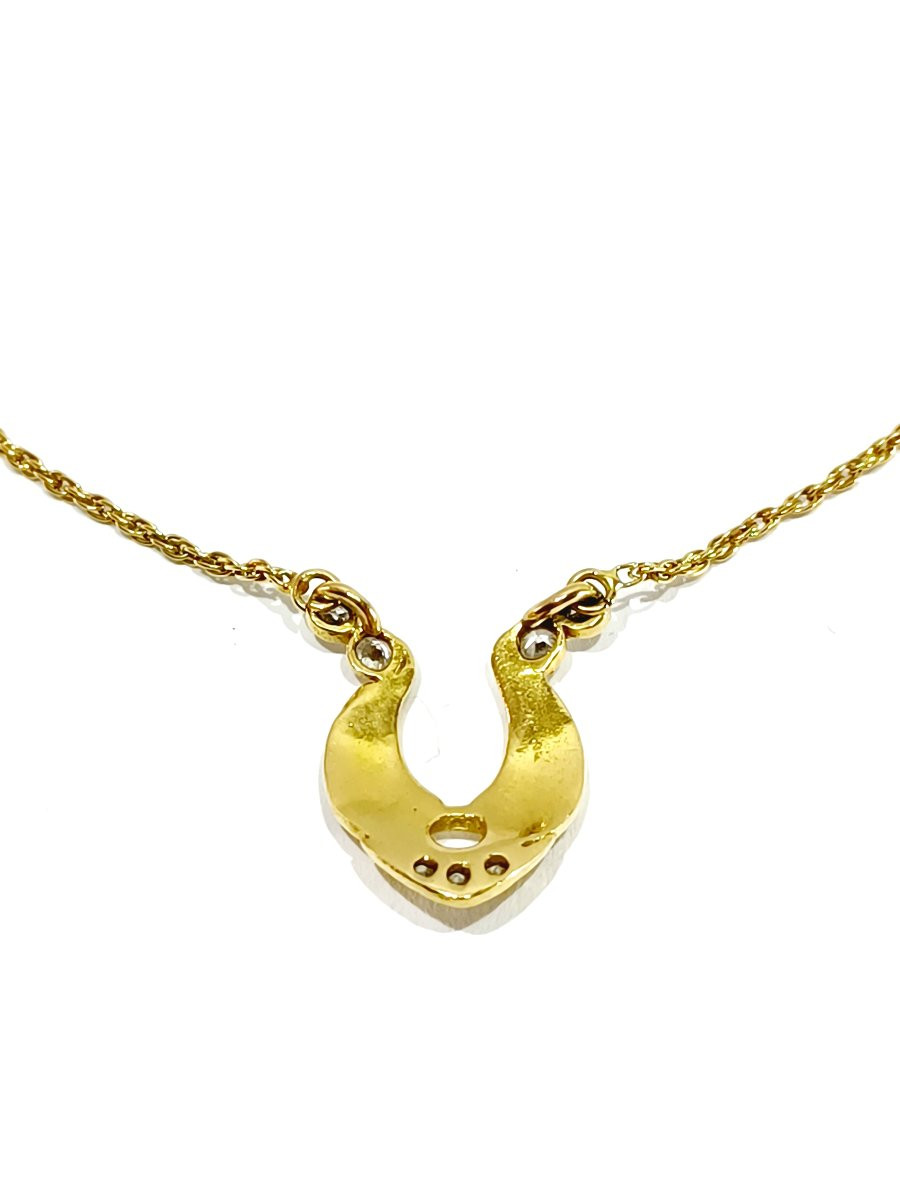 Gold And Diamond Necklace-photo-4