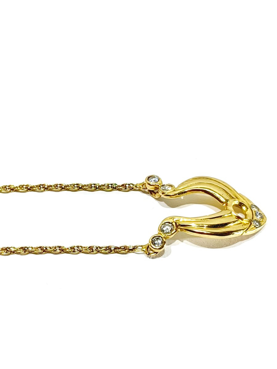 Gold And Diamond Necklace-photo-7