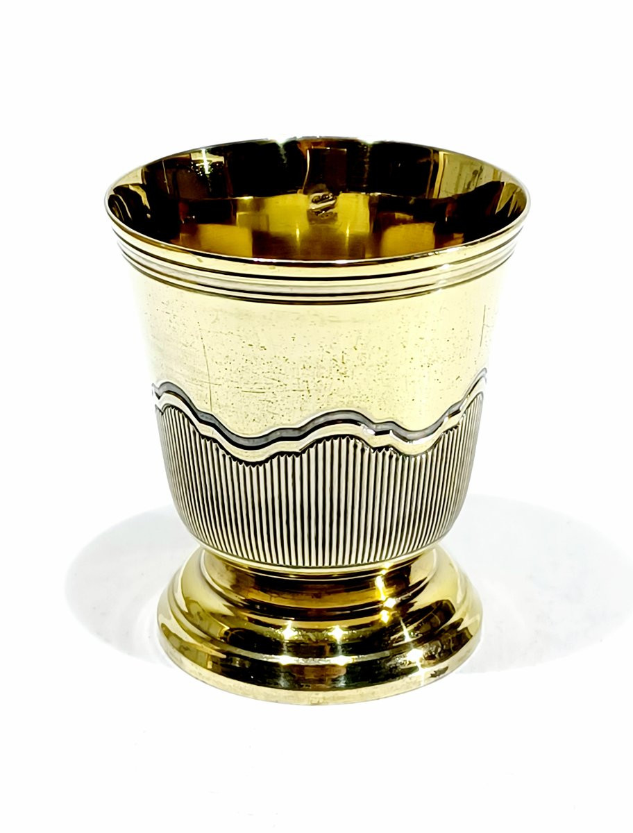 Christofle - Vermeil Egg Cup-photo-2