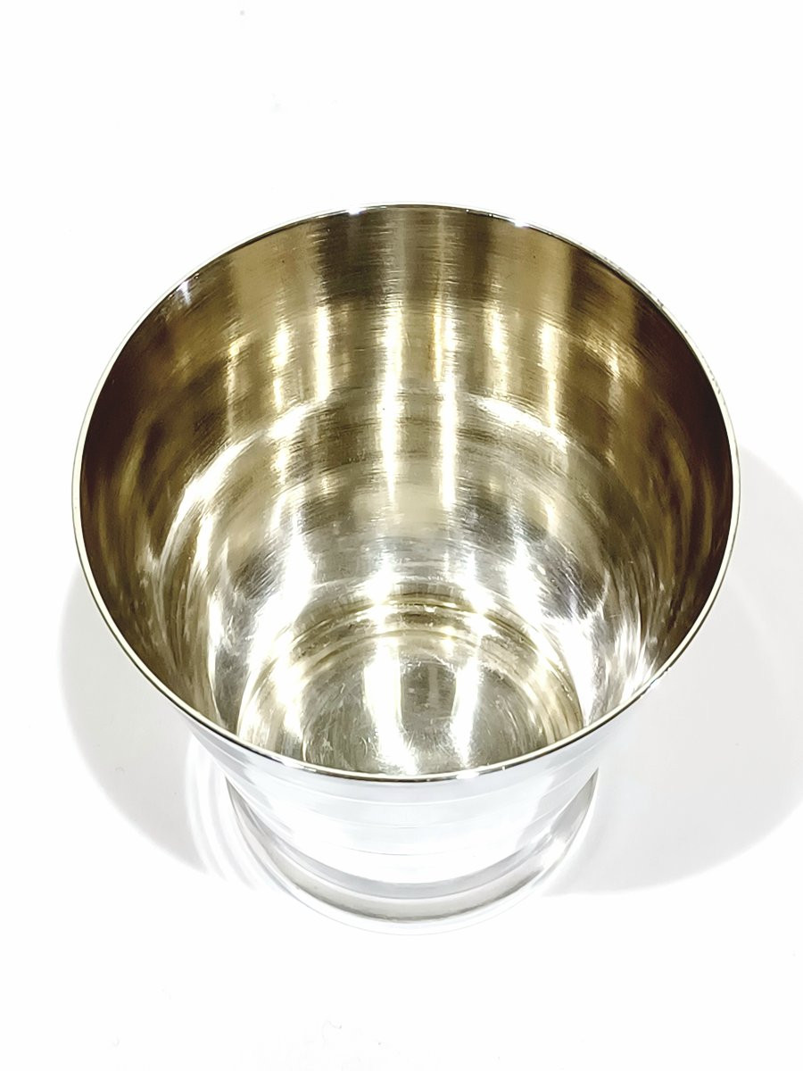 Art Deco Silver Cup With Grooves-photo-2