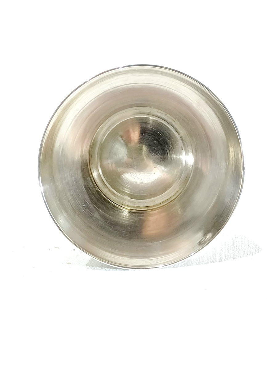 Art Deco Silver Cup With Grooves-photo-4