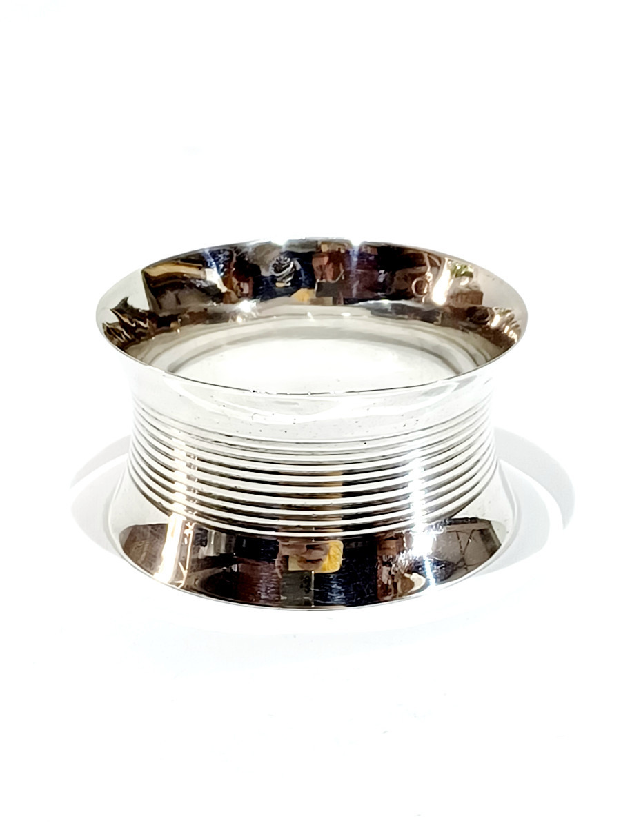 Cardeilhac - Rond de serviette en argent à stries
