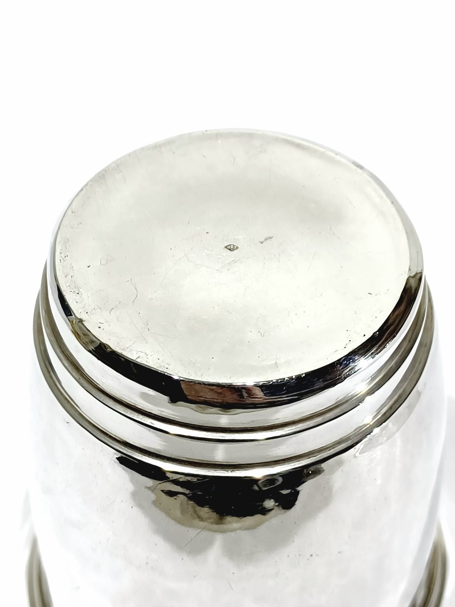 Ernest Prost - Timbale en argent lisse-photo-5