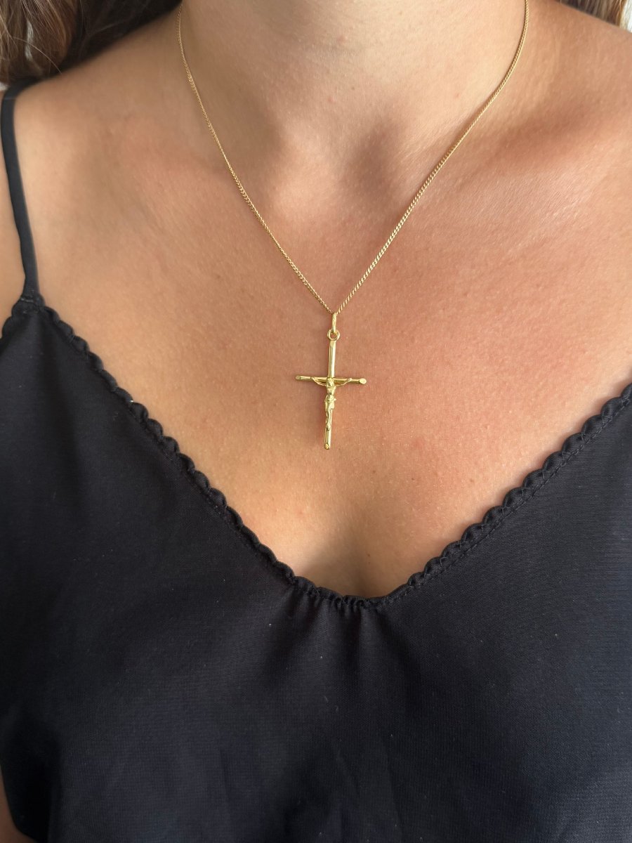 Pendentif crucifix en or-photo-4
