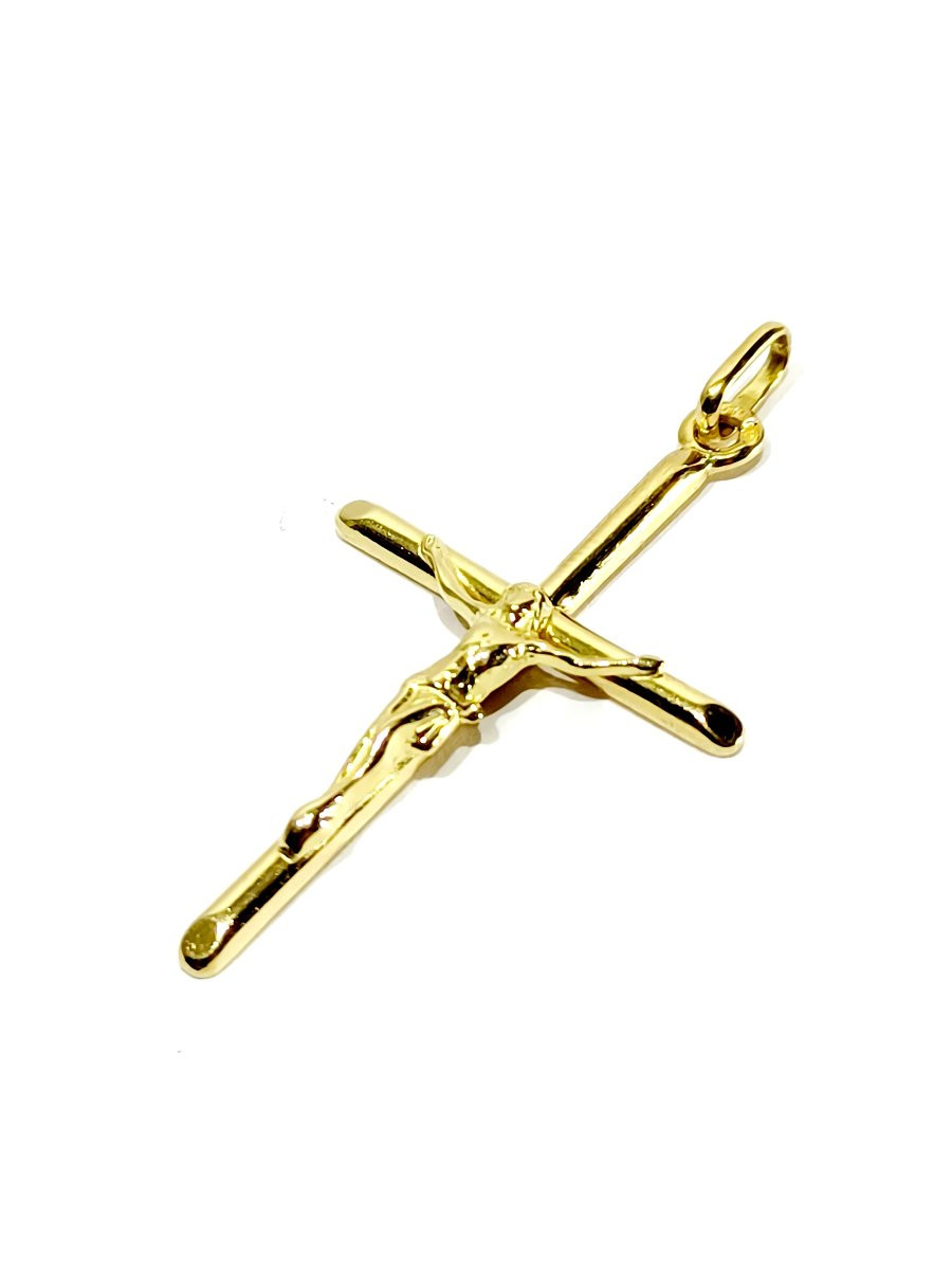 Pendentif crucifix en or-photo-3