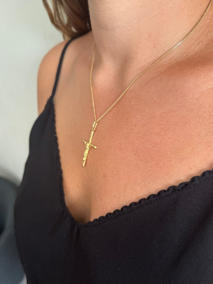 Pendentif crucifix en or-photo-7
