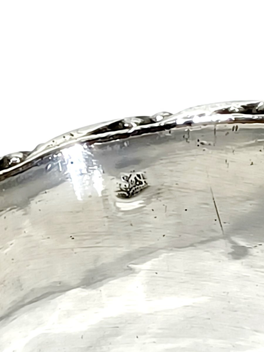 Rond de serviette argent massif art nouveau-photo-3