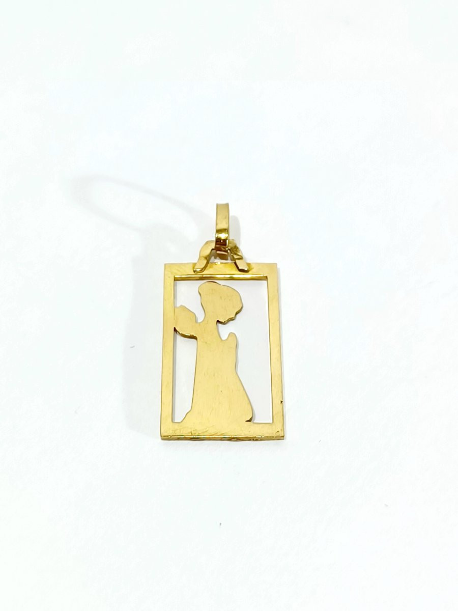 Médaille ange en or-photo-5