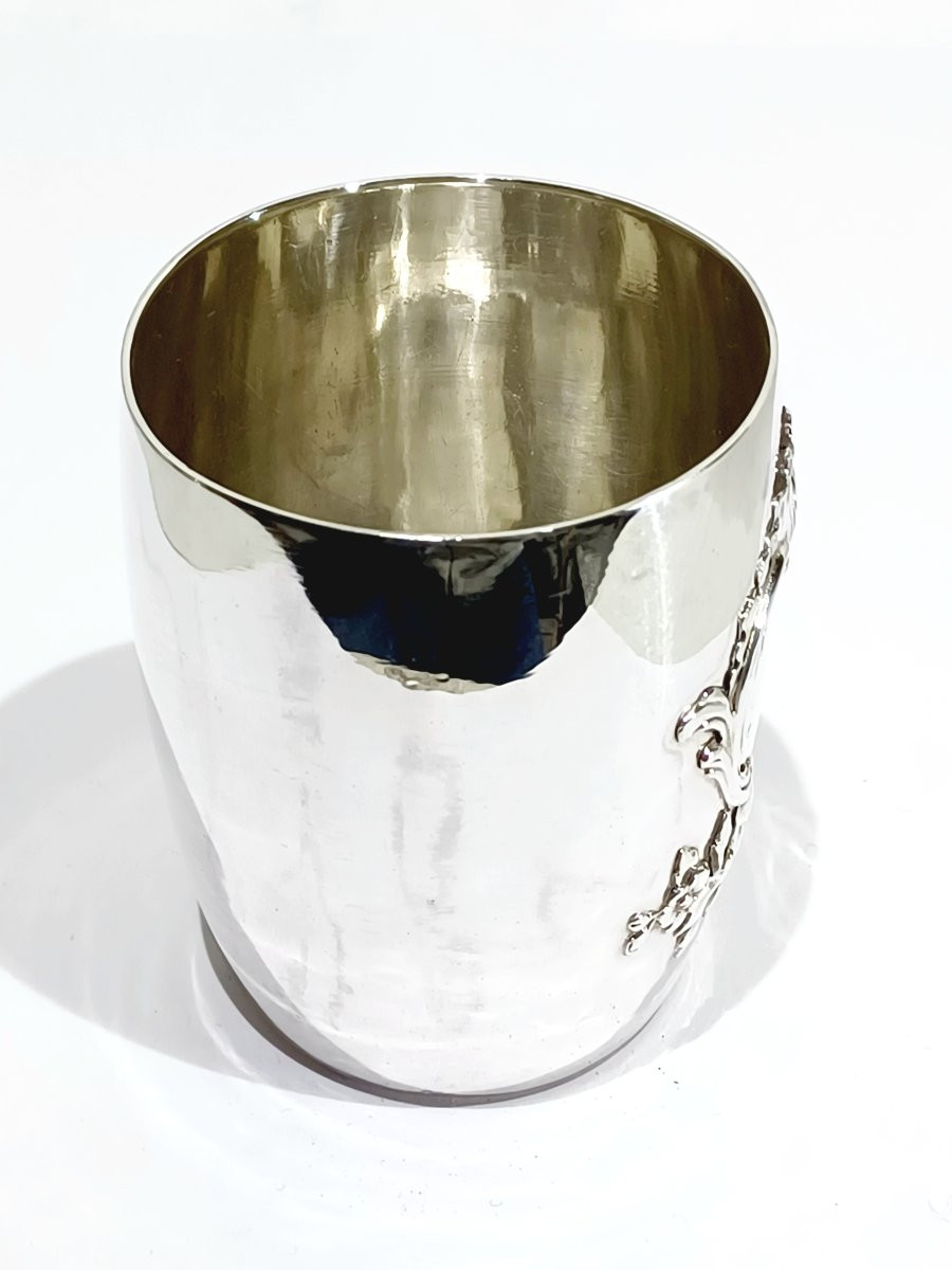 Louis XV Style Solid Silver Cup-photo-3