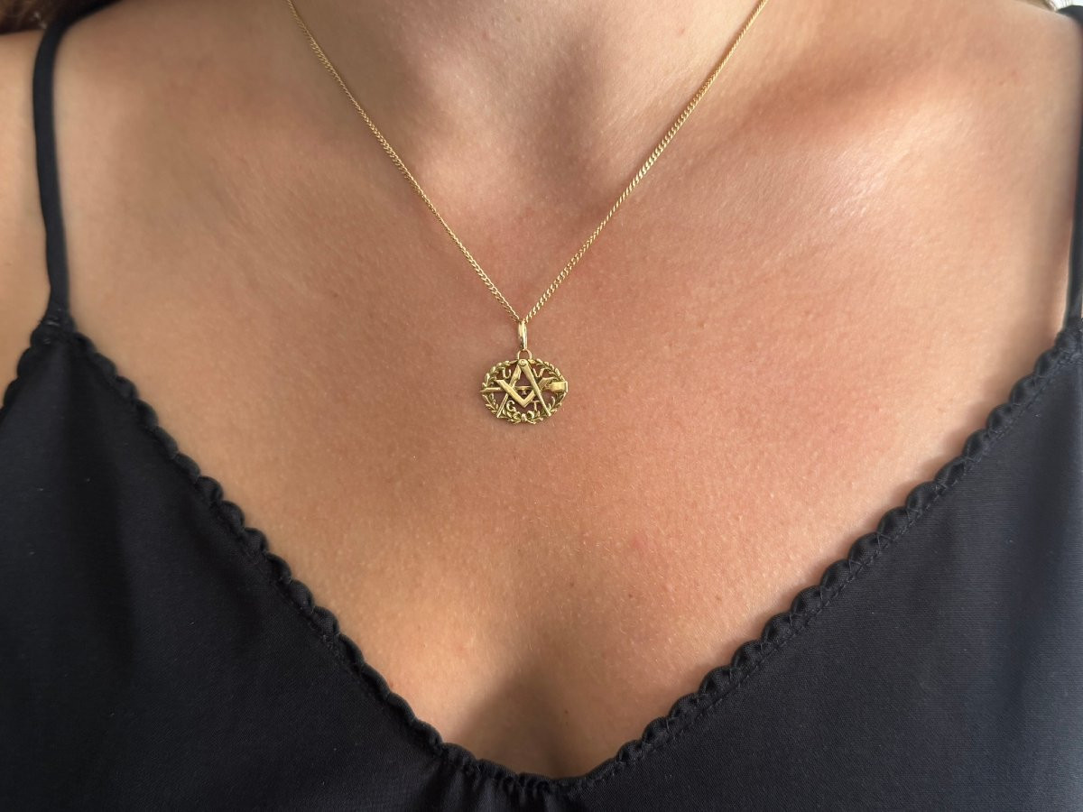 Gold Freemasons Pendant-photo-4