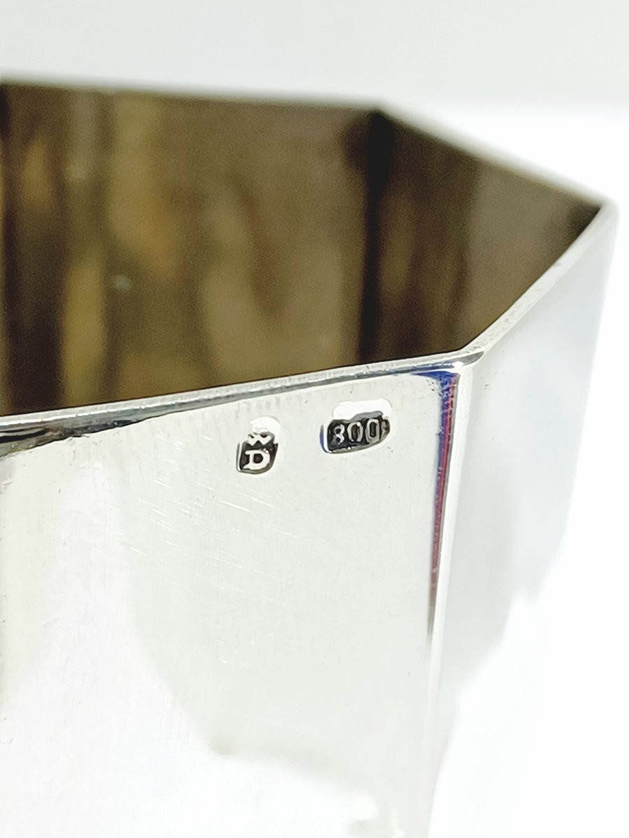 Octagonal Solid Silver Cup-photo-2
