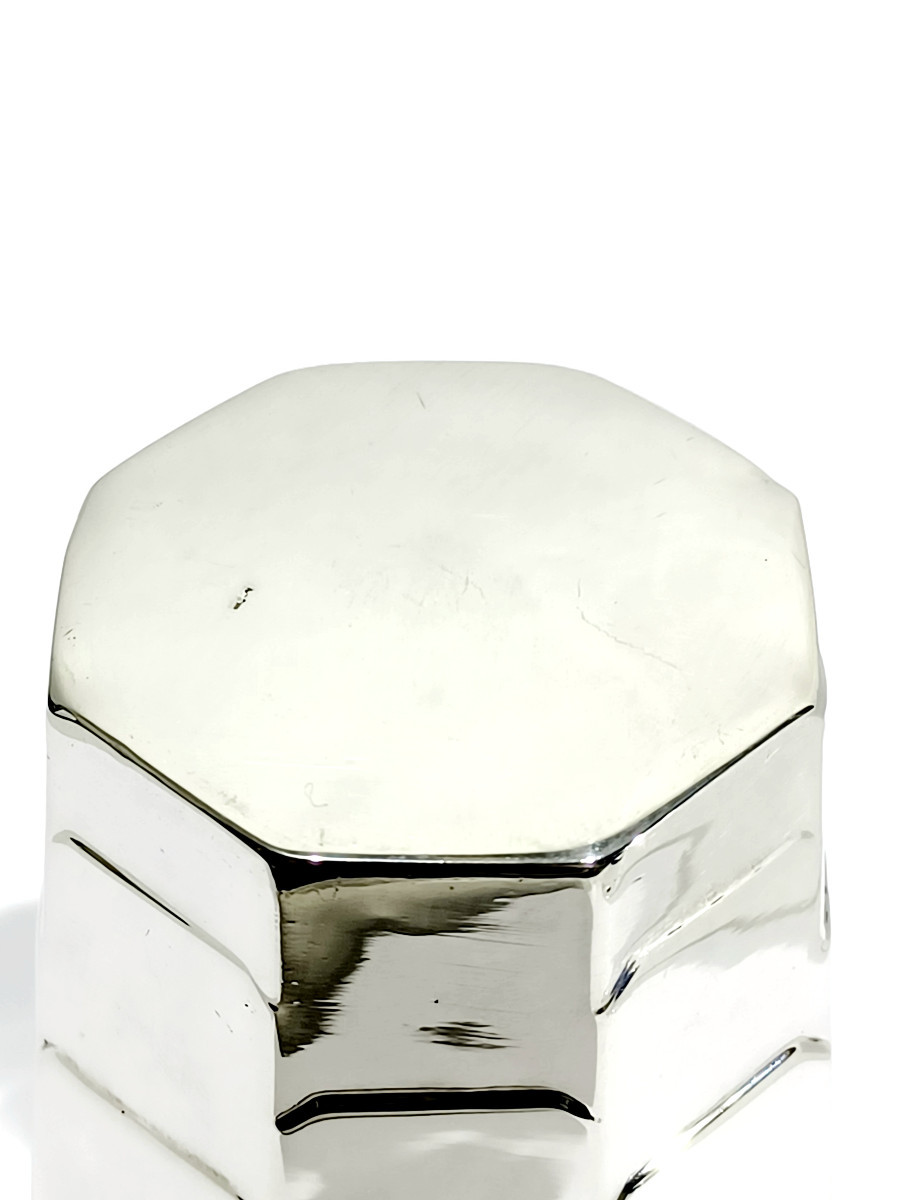 Octagonal Solid Silver Cup-photo-4