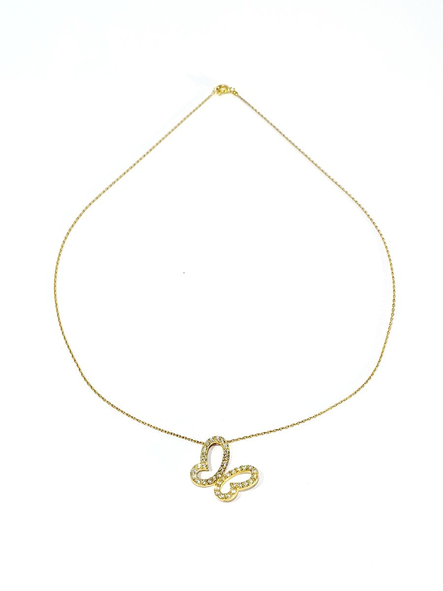 Collier Papillon En Or-photo-2