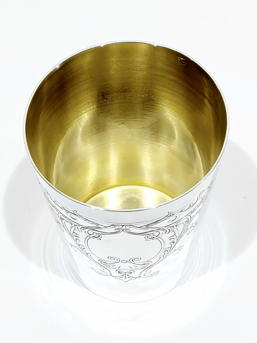 Bardies Faure & Cie - Timbale droite en argent massif-photo-2