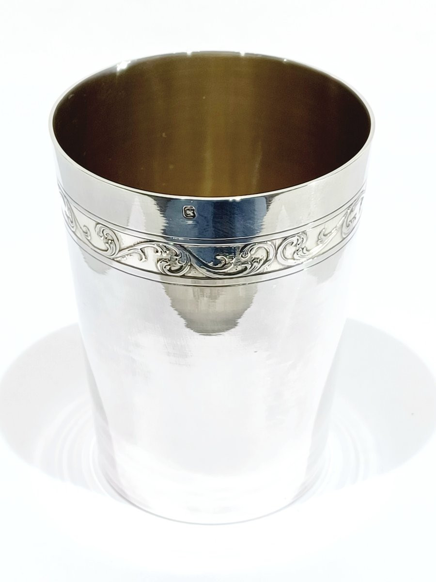 Bardies Faure & Cie - Timbale droite en argent massif-photo-2