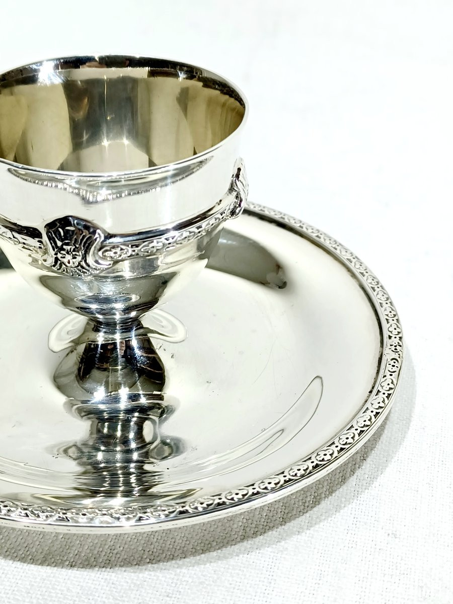 Angleterre - Coquetier en argent massif-photo-4