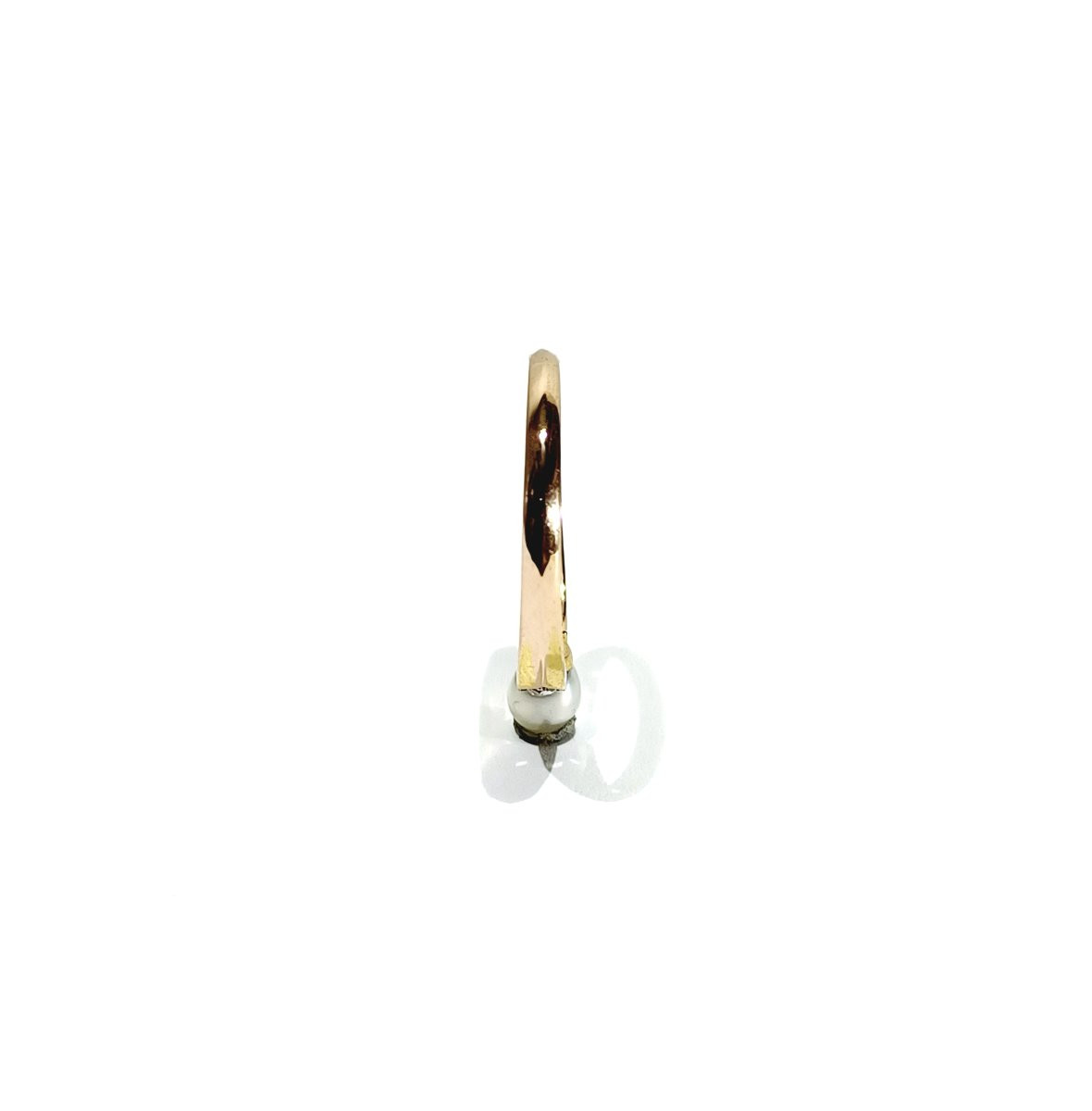 Rose Gold Pearl And Diamond Ring-photo-7
