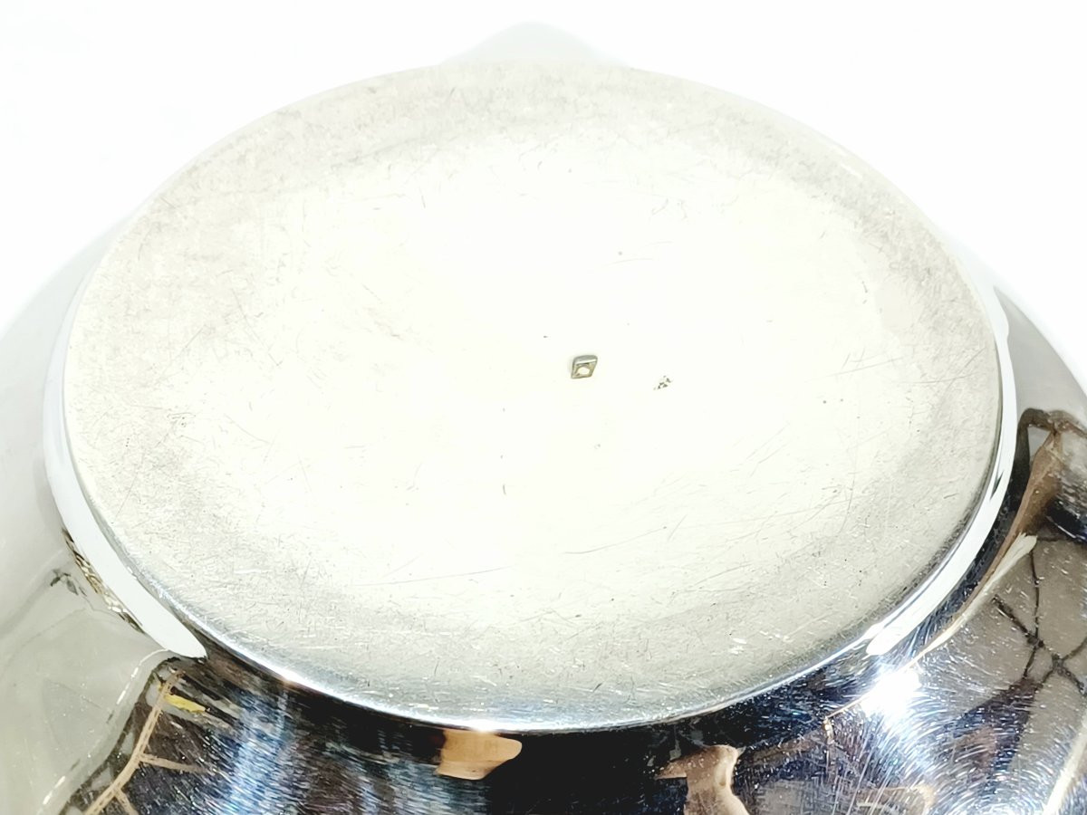 3-piece Silver And Ebony Tea Set-photo-3