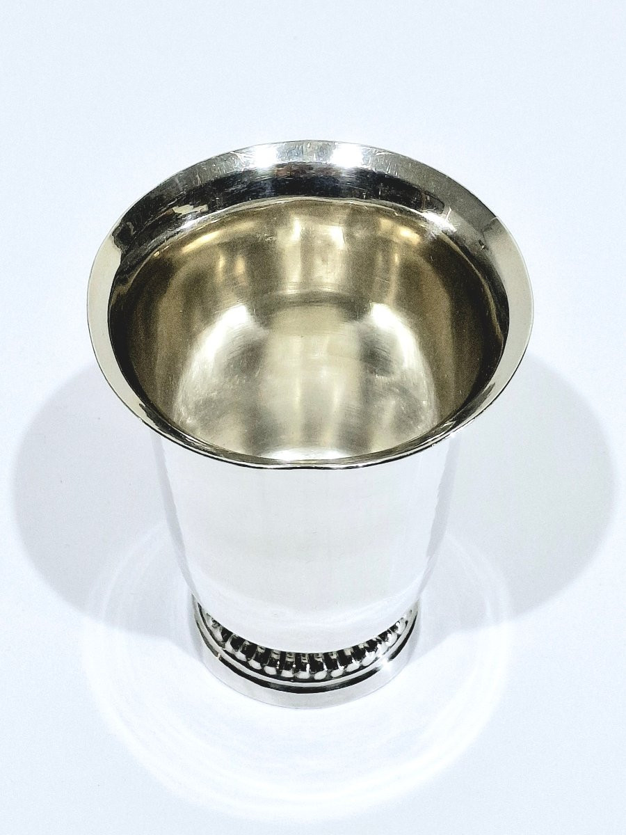 Sterling Silver Cup With Pedestal And Second Rooster Hallmark-photo-1