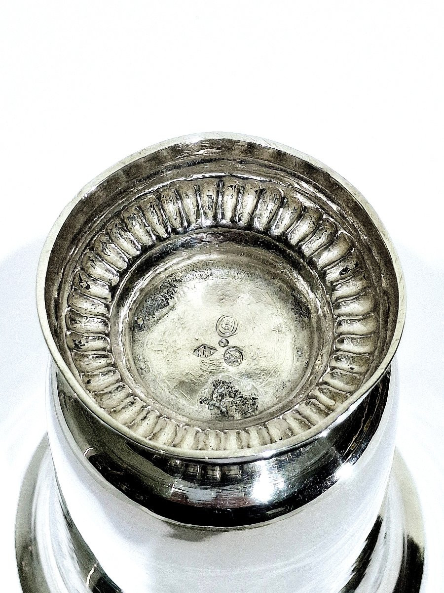 Sterling Silver Cup With Pedestal And Second Rooster Hallmark-photo-4