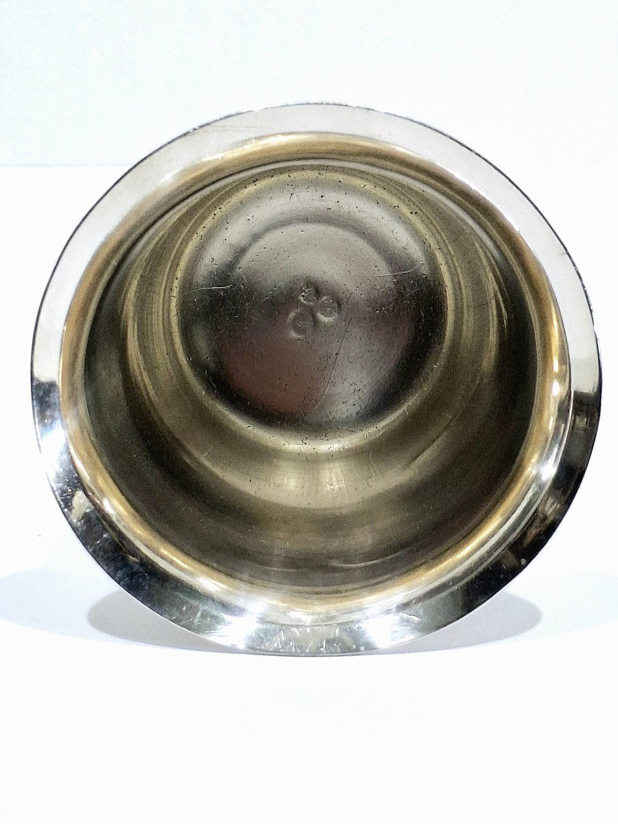 Sterling Silver Cup With Pedestal And Second Rooster Hallmark-photo-5