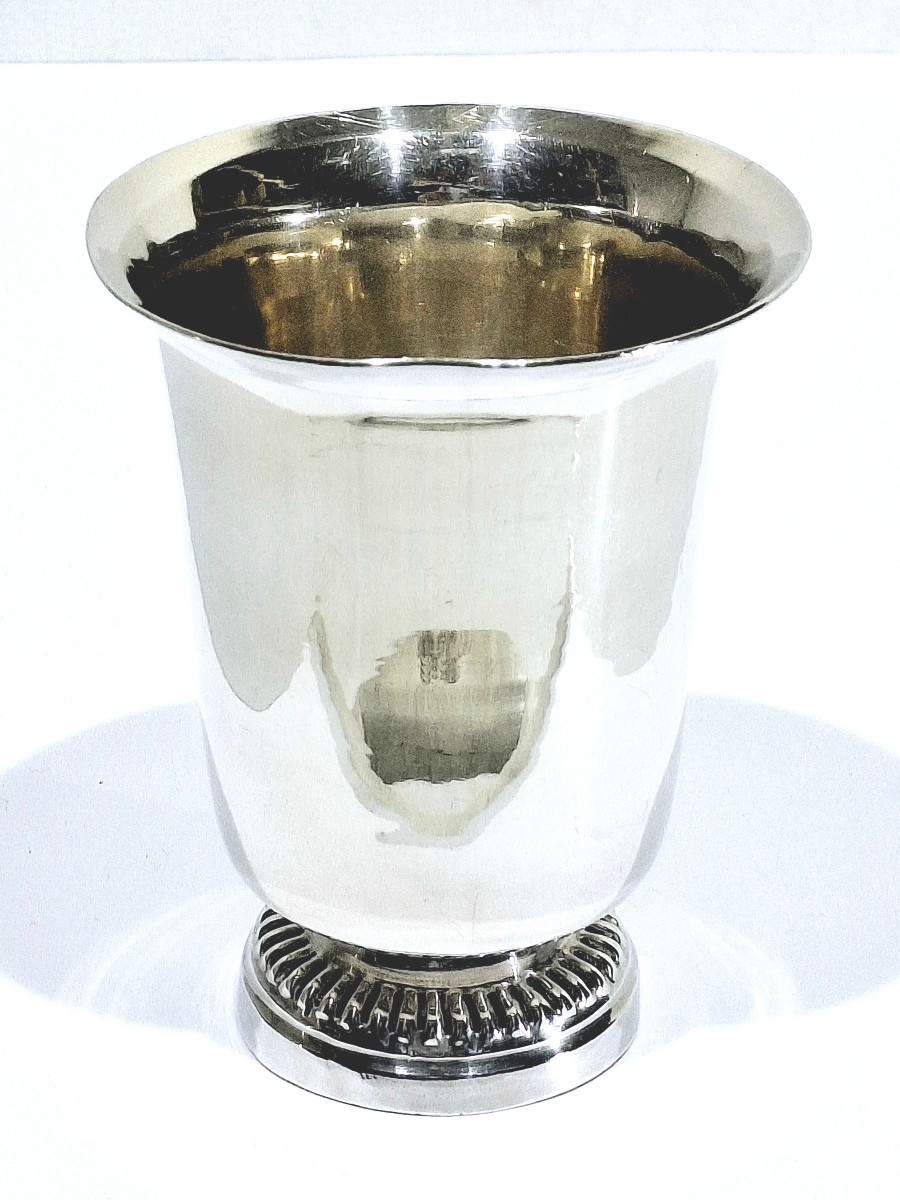 Sterling Silver Cup With Pedestal And Second Rooster Hallmark