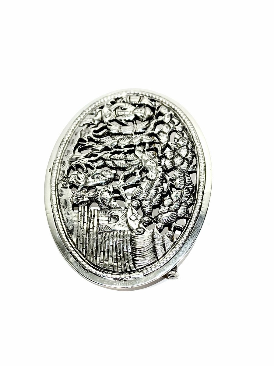 Broche en argent massif-photo-1