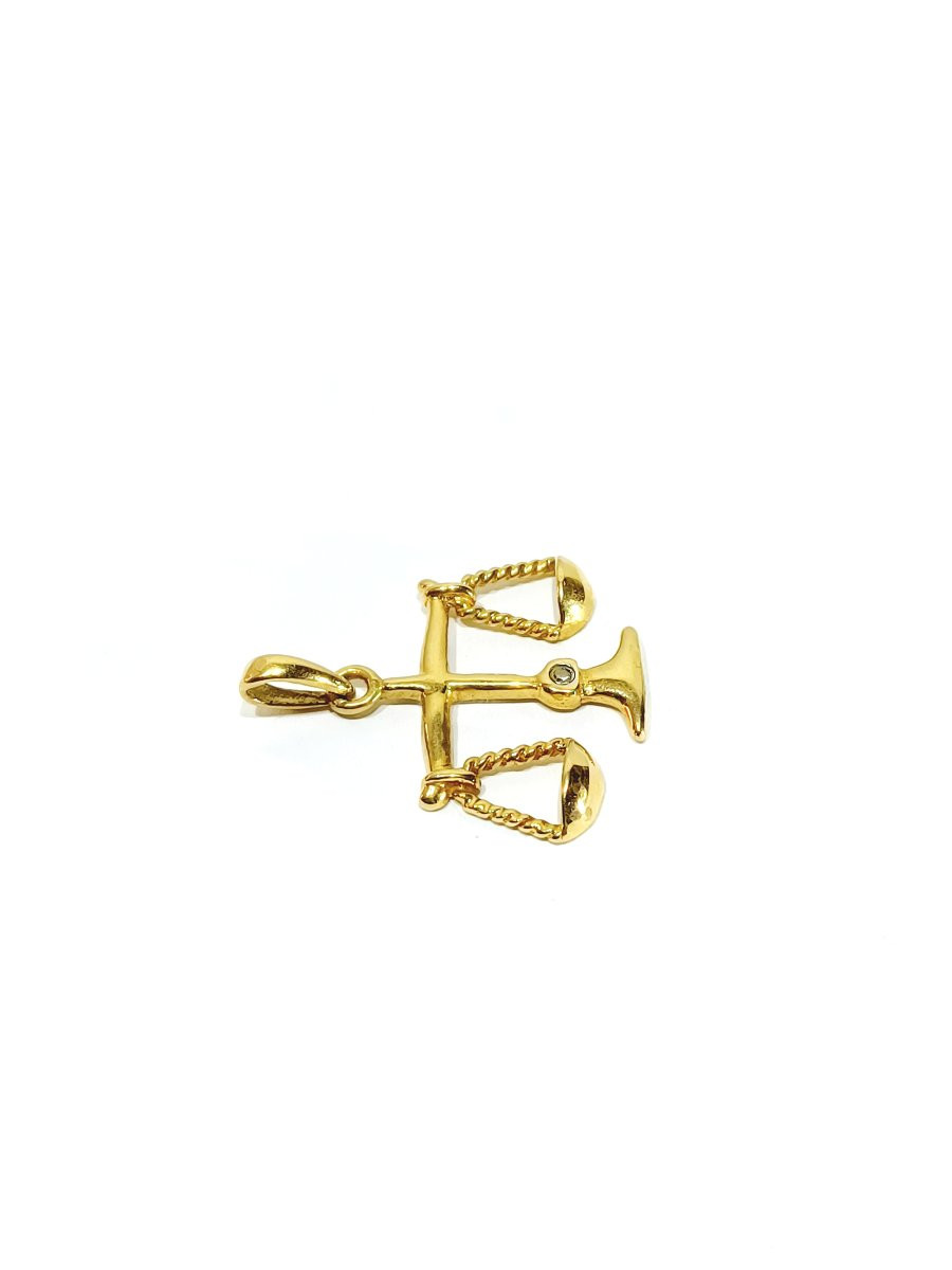 Pendentif Justice Balance or-photo-3