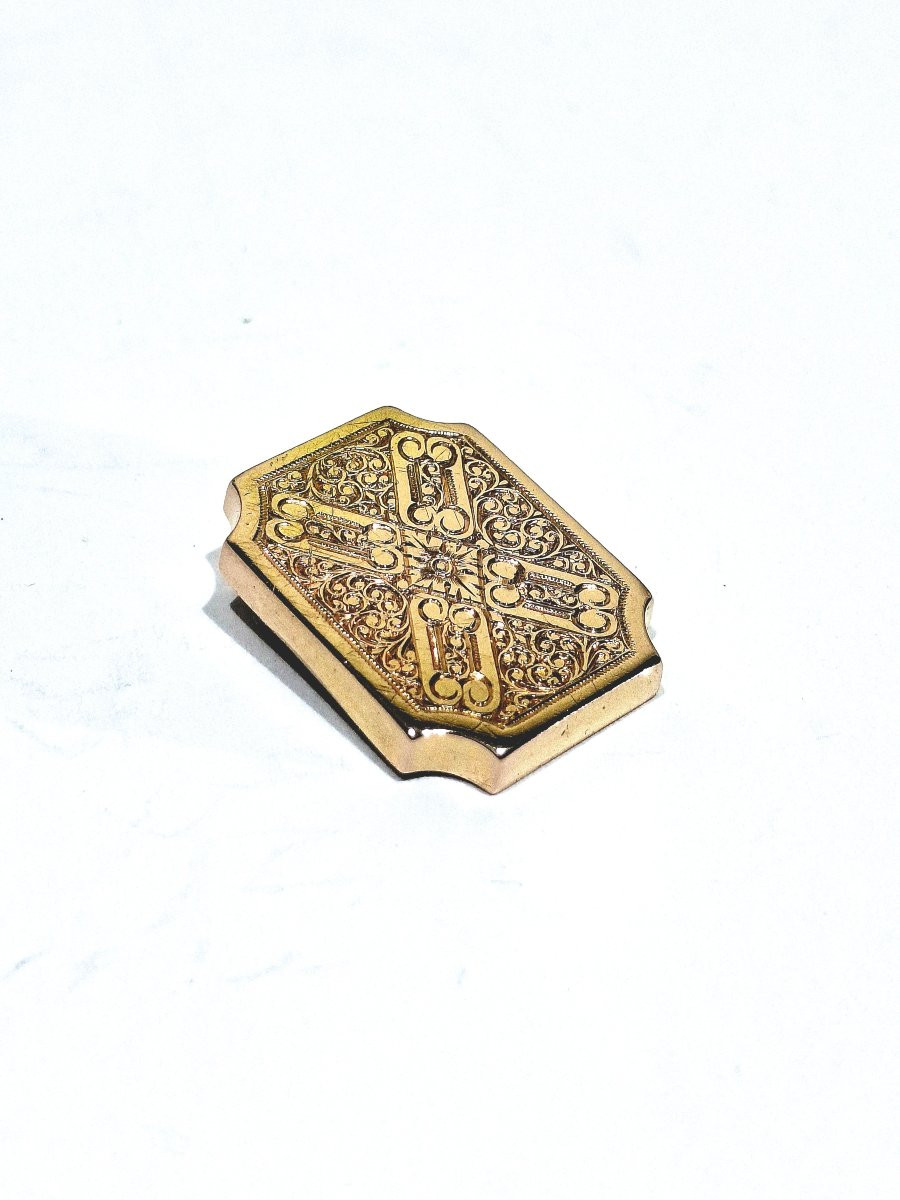 Engraved Rose Gold Pendant-photo-2