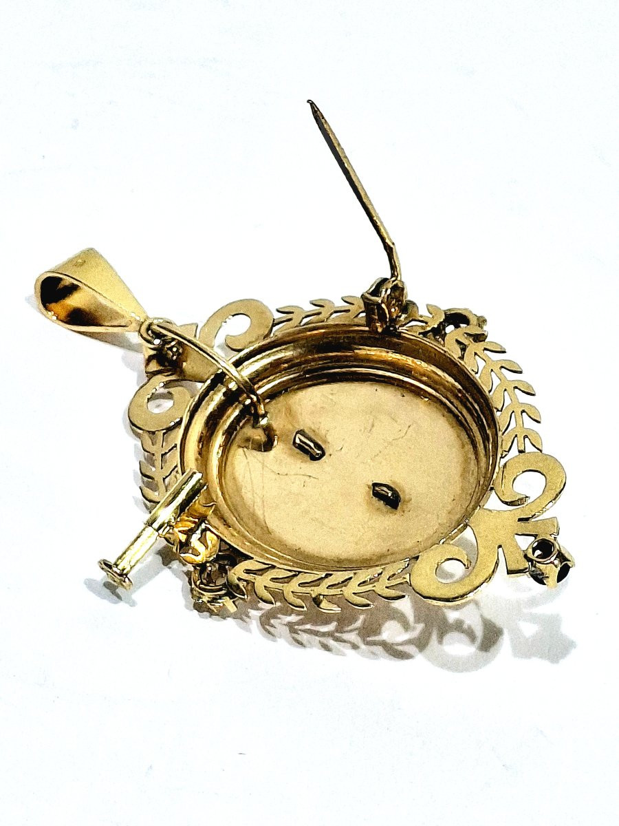 Napoleon III Gold Pendant-photo-3