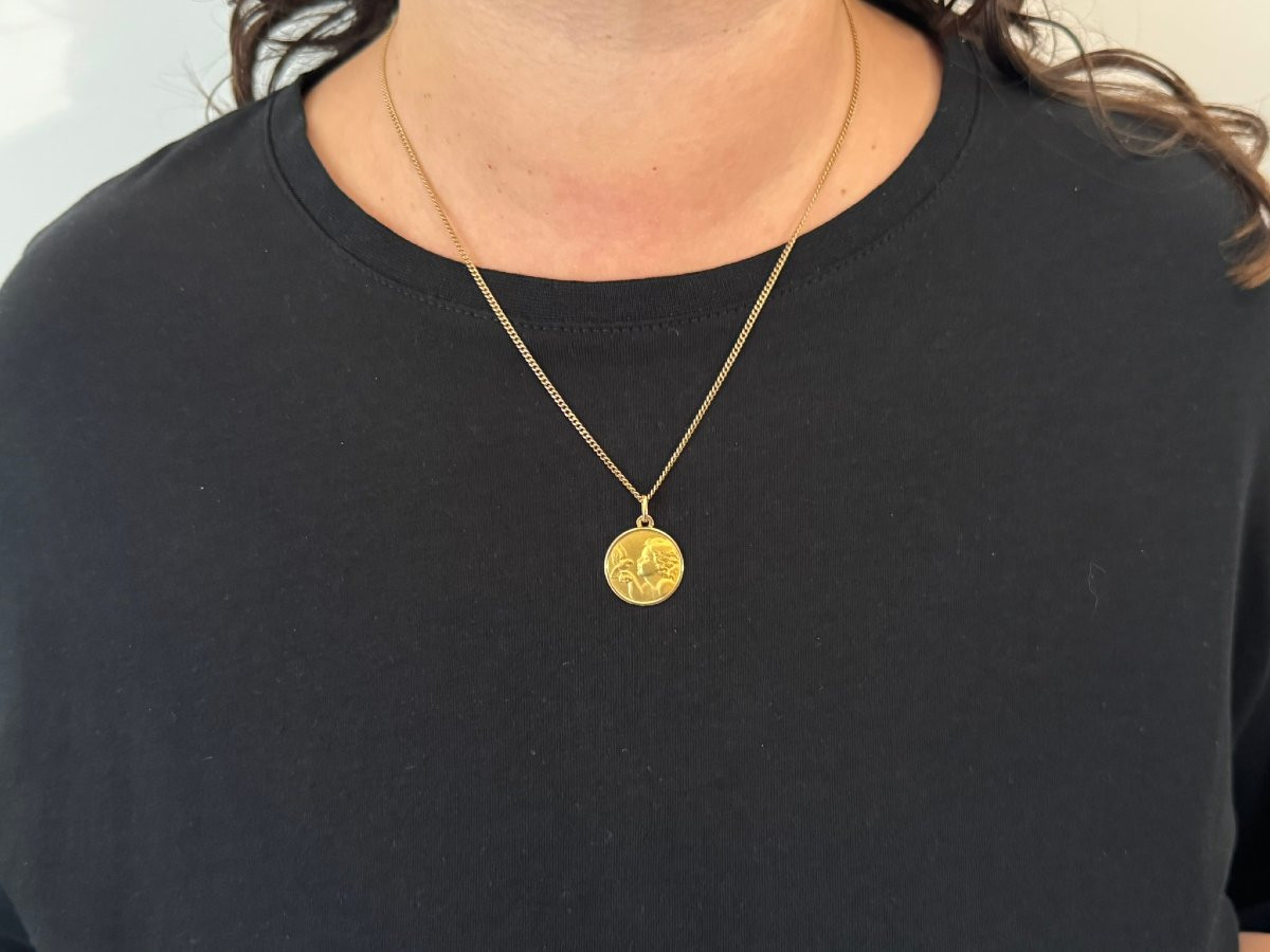 Médaille Ange Et Colombe-photo-4