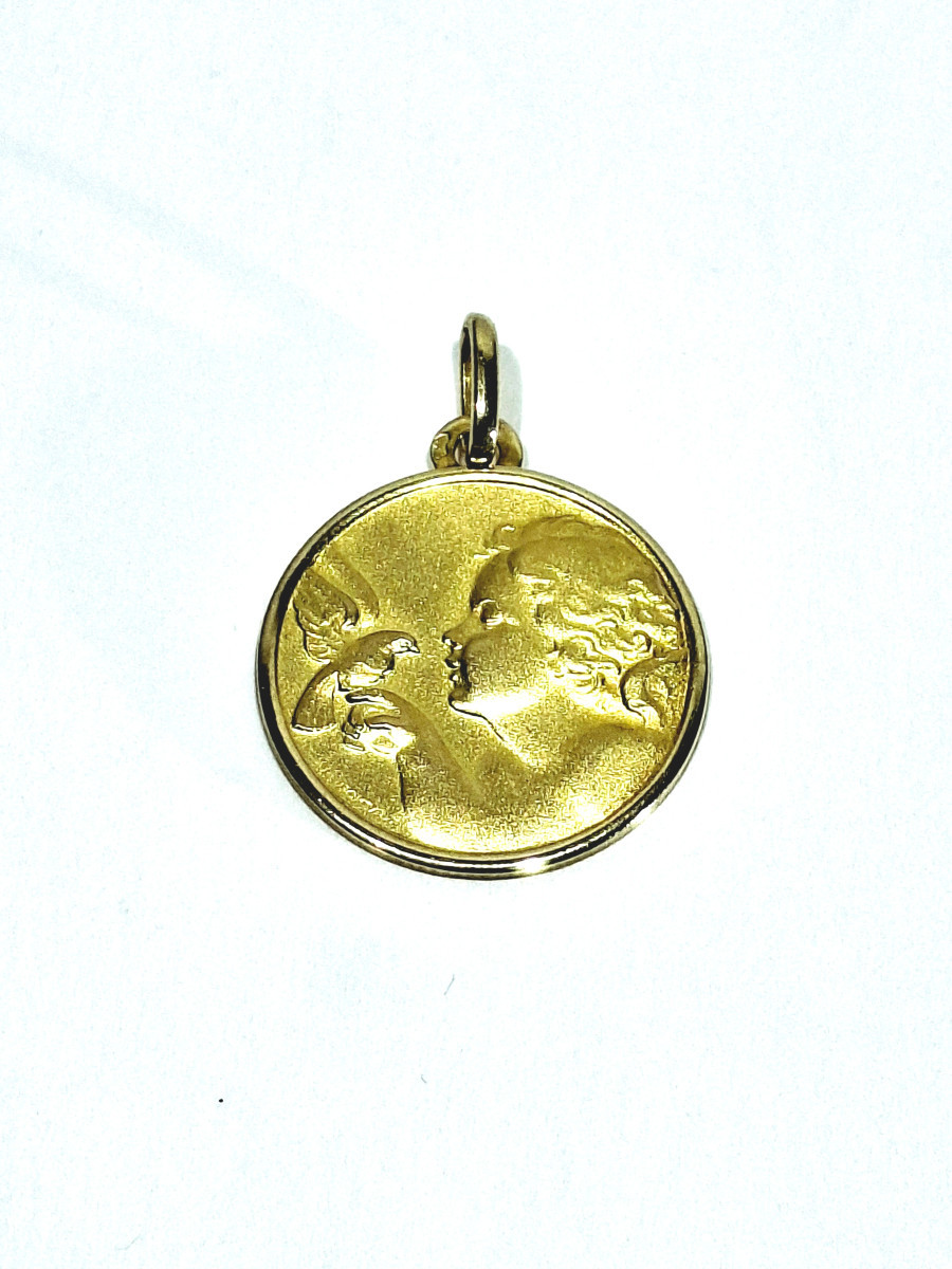 Médaille Ange Et Colombe