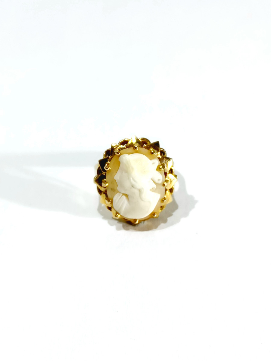 Bague Camée En Or Rose