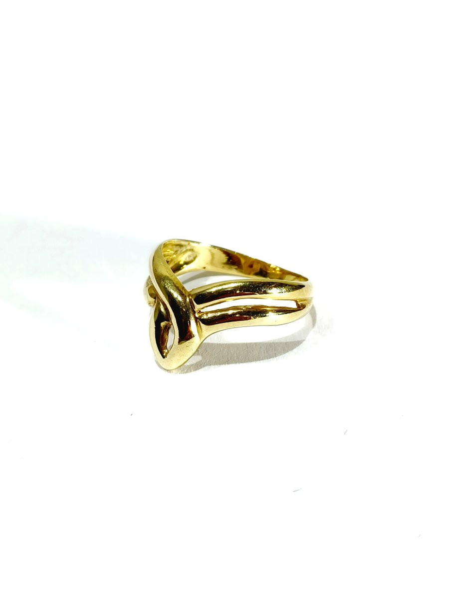 Openwork Gold Ring-photo-3
