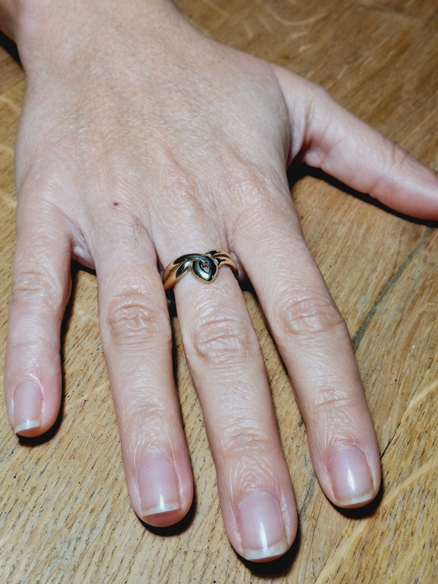 Openwork Gold Ring-photo-4