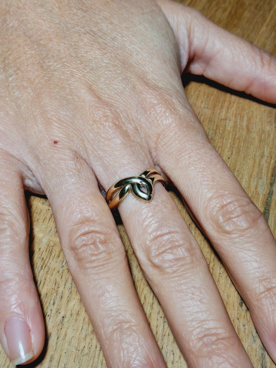 Openwork Gold Ring-photo-7