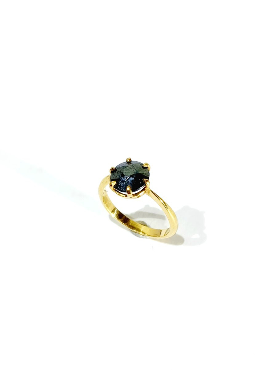 Gold And Hematite Ring-photo-3