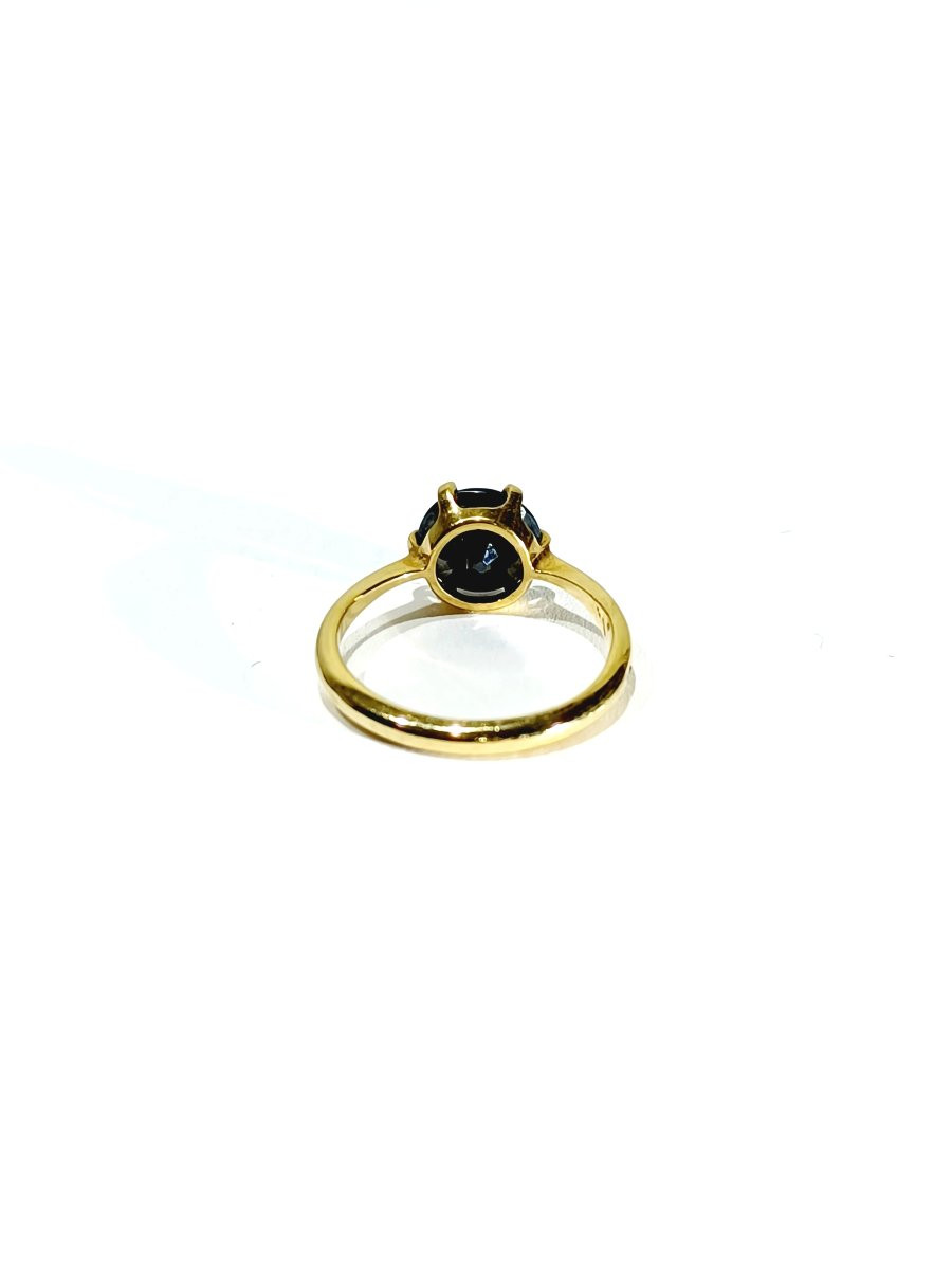 Gold And Hematite Ring-photo-1