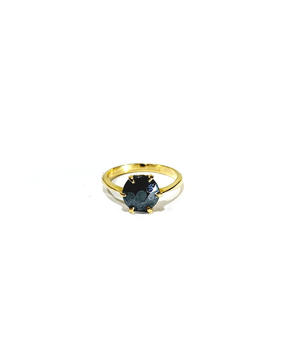Gold And Hematite Ring