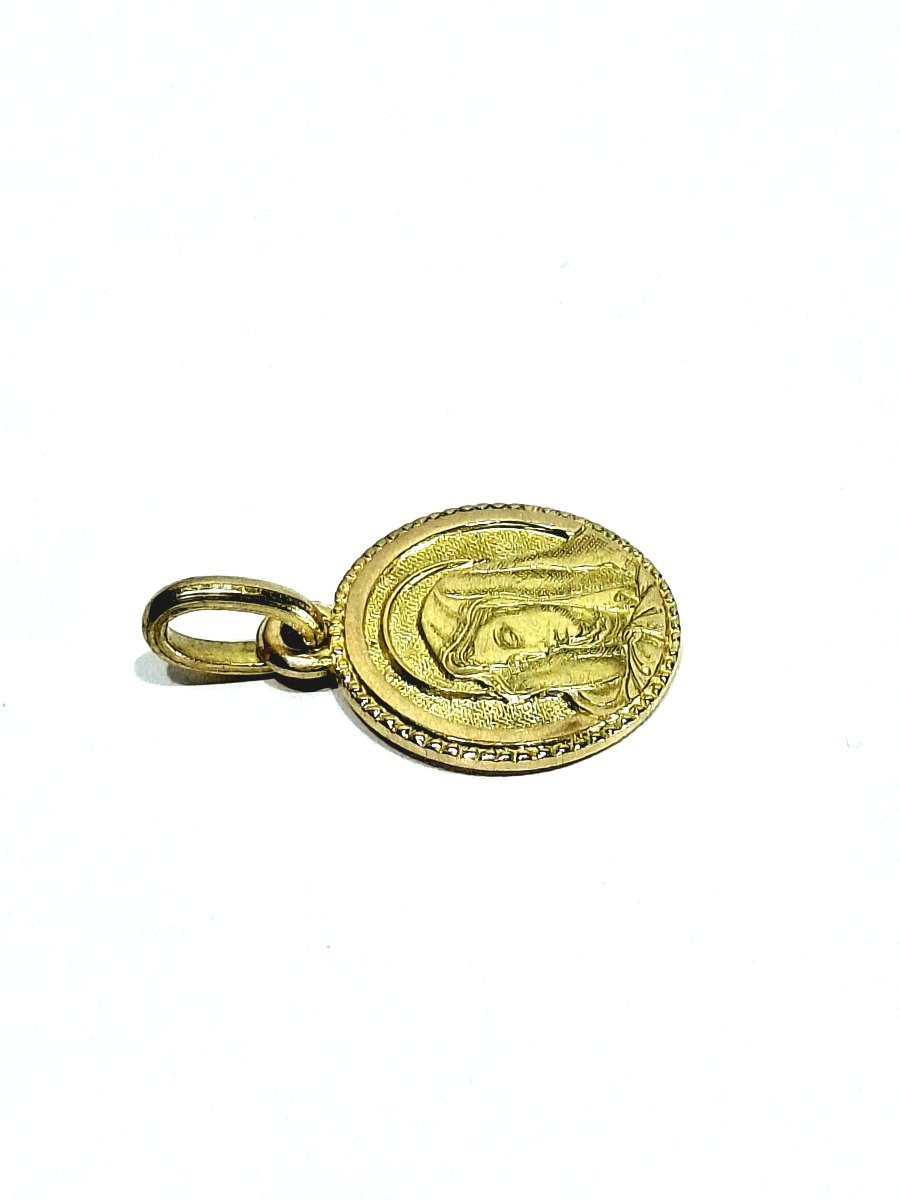 Gold Virgin Mary Medal -photo-1
